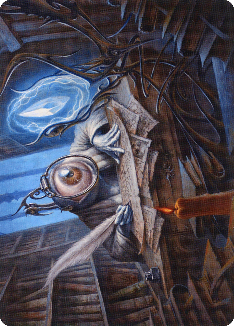 Unblinking Observer // Unblinking Observer (AMID-031) (Borderless) [Midnight Hunt Art Series]