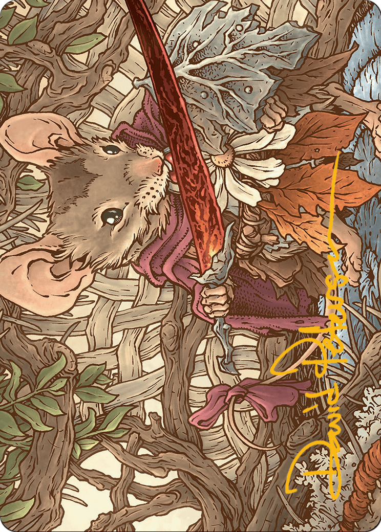 Mabel, Heir to Cragflame // Mabel, Heir to Cragflame (ABLB-045) (Borderless) [Bloomburrow Art Series]