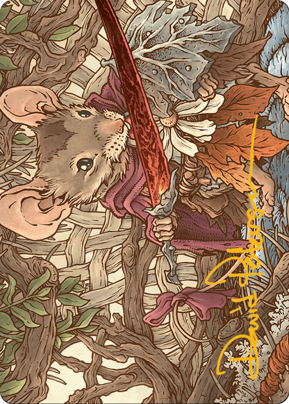 Mabel, Heir to Cragflame // Mabel, Heir to Cragflame (ABLB-045) (Borderless) [Bloomburrow Art Series] Foil
