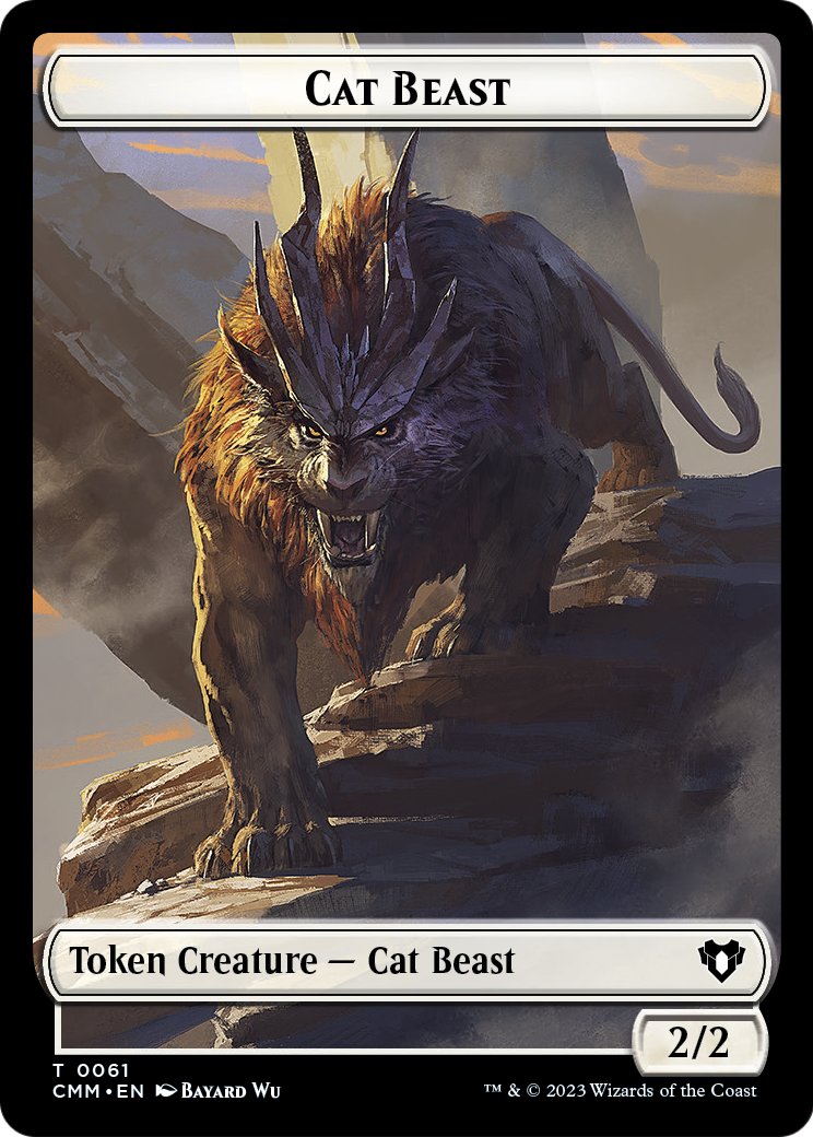 Cat Beast (TCMM-061) [Commander Masters Tokens]