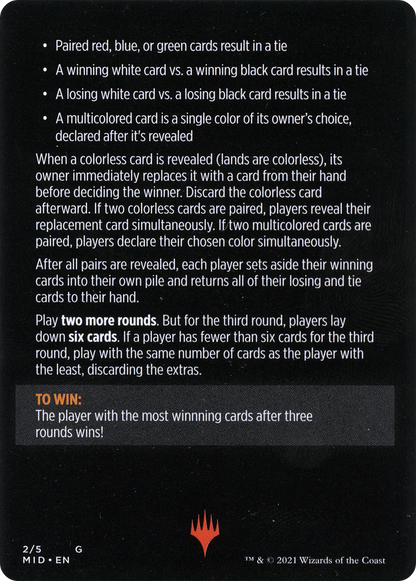 Day Vs. Night // Day vs. Night (cont'd) (MMID-002) [Innistrad: Midnight Hunt Minigames]