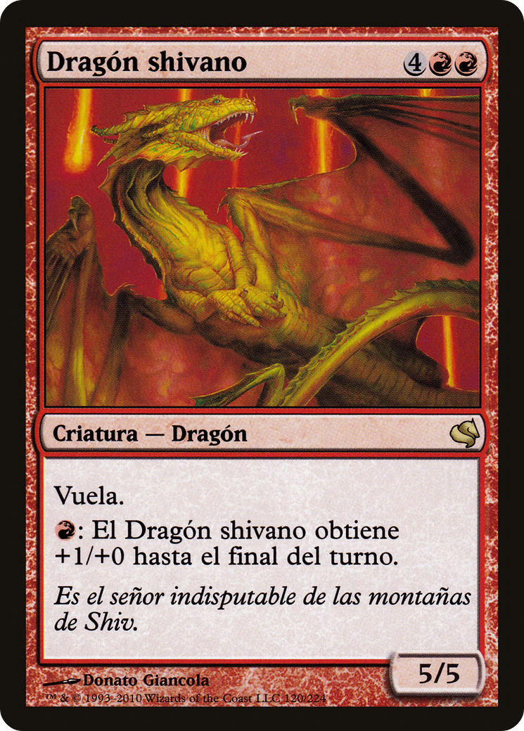 Shivan Dragon (Spanish) - "Dragon shivano" (PS11-120) [Salvat 2011]