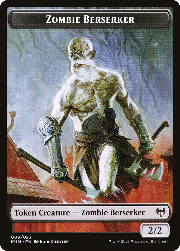 Zombie Berserker (TKHM-009) [Kaldheim Tokens] Foil