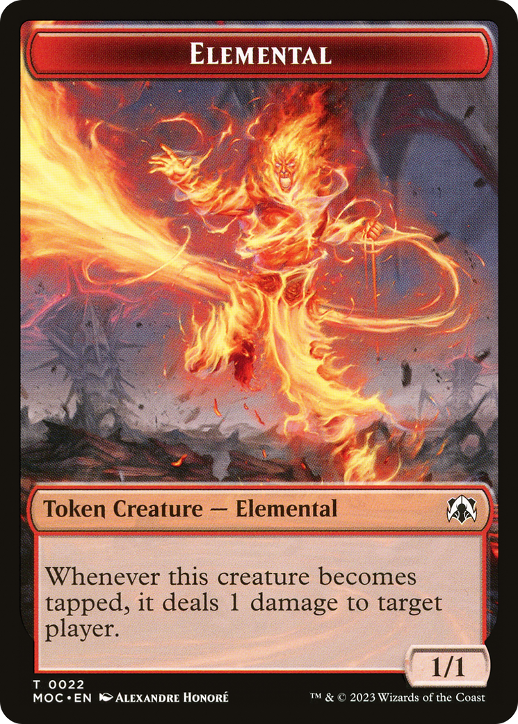 Elemental (TMOC-022) [March of the Machine Commander Tokens]