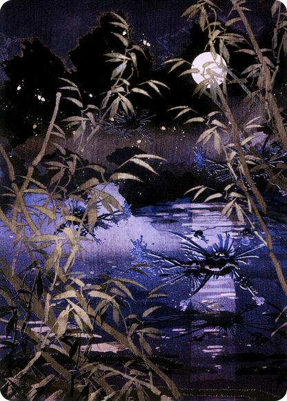 Swamp // Swamp (ANEO-081) (Borderless) [Neon Dynasty Art Series] Foil