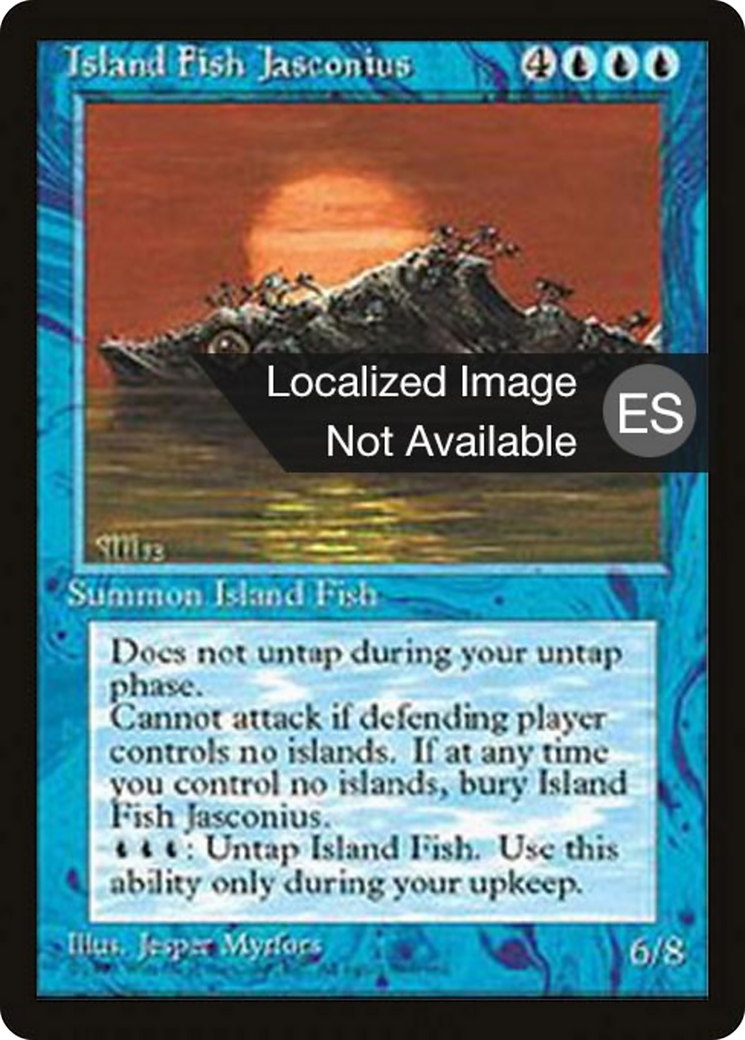 Island Fish Jasconius (4BB-078) [Fourth Edition Foreign Black Border]