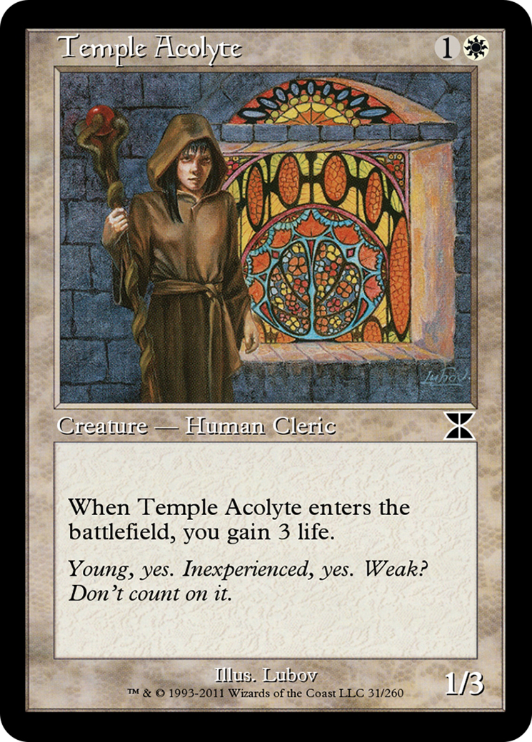 Temple Acolyte (ME4-031) [Masters Edition IV] Foil