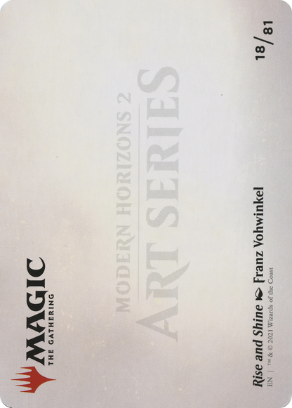Rise and Shine // Rise and Shine (AMH2-018) (Borderless) [Modern Horizons 2 Art Series]