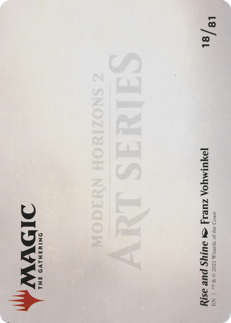 Rise and Shine // Rise and Shine (AMH2-018) (Borderless) [Modern Horizons 2 Art Series] Foil