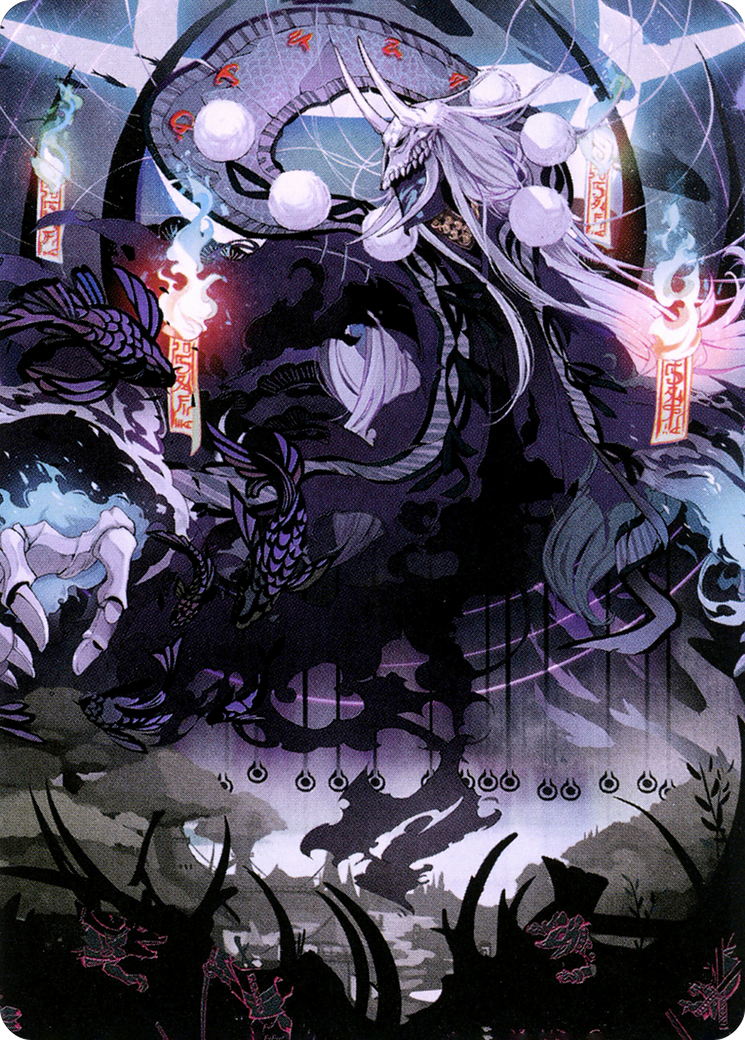 Echo of Death's Wail // Echo of Death's Wail (ANEO-055) (Borderless) [Neon Dynasty Art Series]