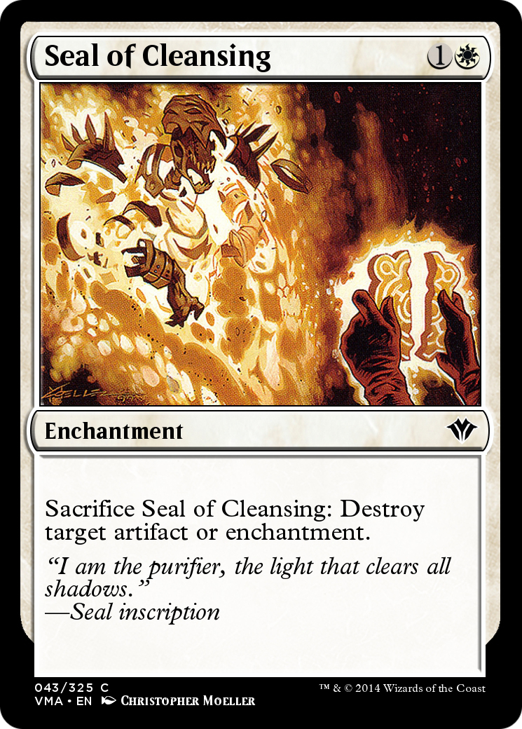Seal of Cleansing (VMA-043) [Vintage Masters]