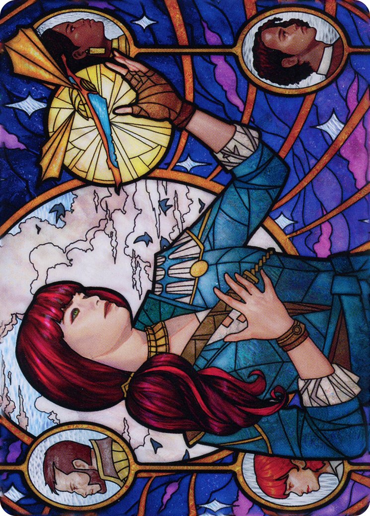 Jhoira, Ageless Innovator // Jhoira, Ageless Innovator (ADMU-073) (Borderless) [Dominaria United Art Series] Foil