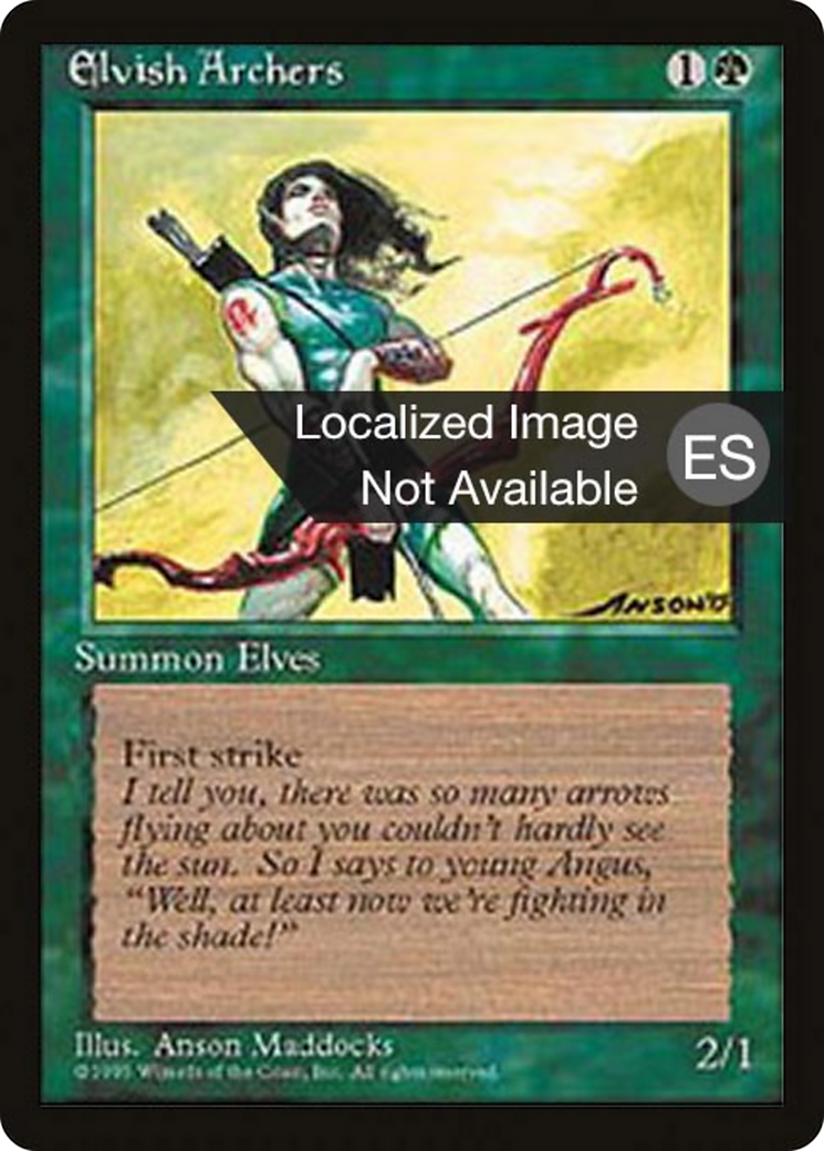 Elvish Archers (4BB-243) [Fourth Edition Foreign Black Border]