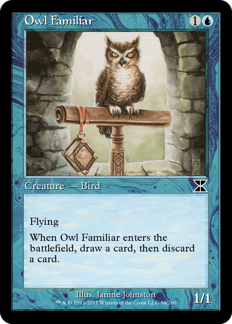 Owl Familiar (ME4-054) [Masters Edition IV] Foil