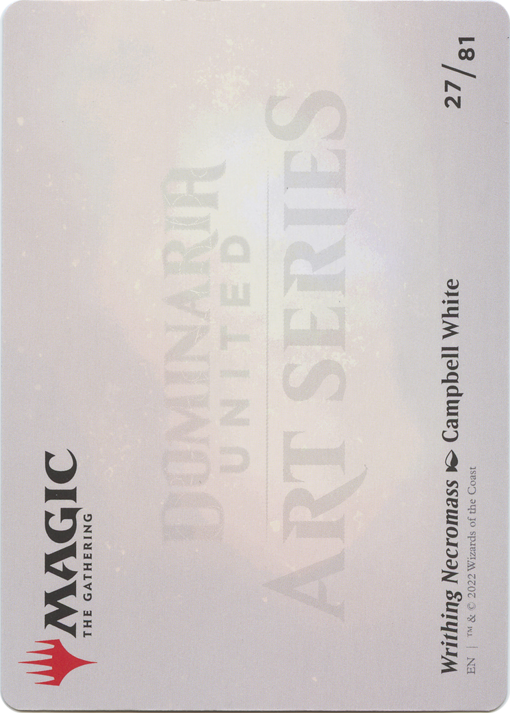 Writhing Necromass // Writhing Necromass (ADMU-027) (Borderless) [Dominaria United Art Series] Foil