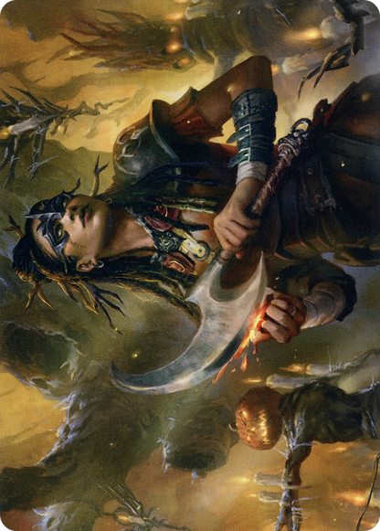Harvesttide Sentry // Harvesttide Sentry (AMID-047) (Borderless) [Midnight Hunt Art Series] Foil