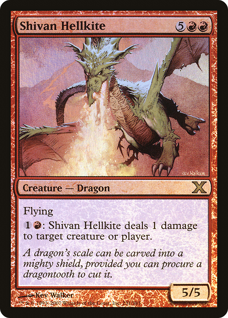 Shivan Hellkite (10E-231★) [Tenth Edition] Foil