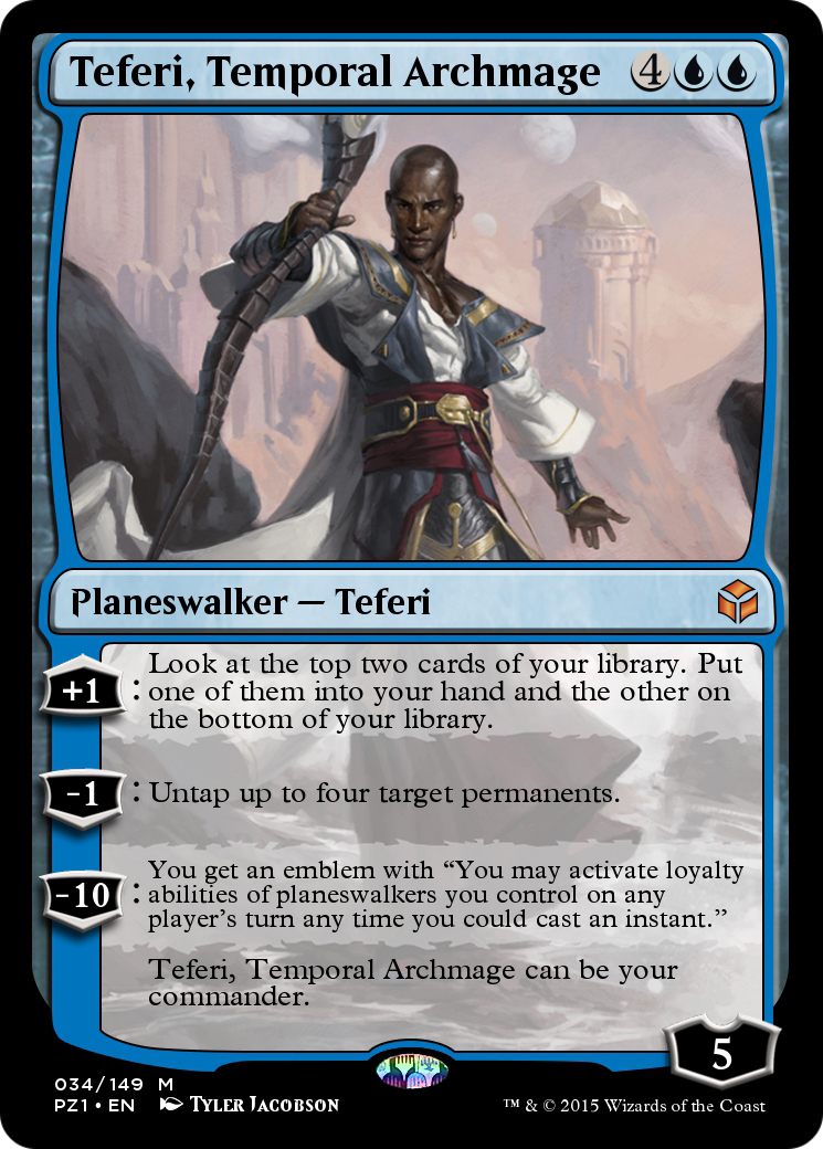 Teferi, Temporal Archmage (PZ1-034) [Legendary Cube Prize Pack] Foil