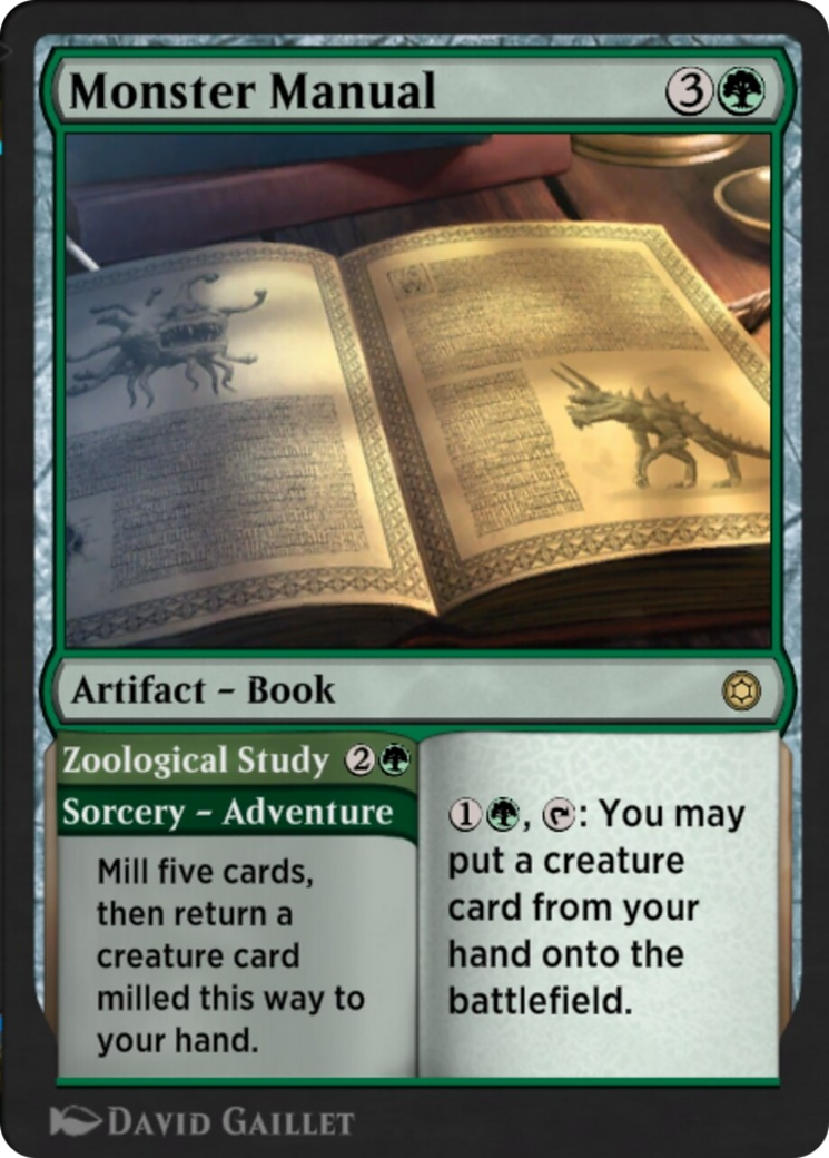 Monster Manual // Zoological Study (HBG-217) [Alchemy Horizons: Baldur's Gate]