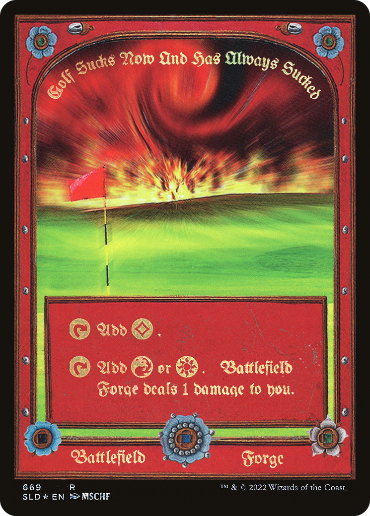 Plains // Battlefield Forge (SLD-669) [Secret Lair Drop] Foil