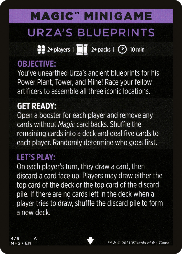 Urza's Blueprints (minigame) // Urza's Blueprints (cont'd) (MMH2-004) [Modern Horizons 2 Minigames]