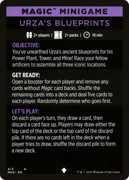 Urza's Blueprints (minigame) // Urza's Blueprints (cont'd) (MMH2-004) [Modern Horizons 2 Minigames]
