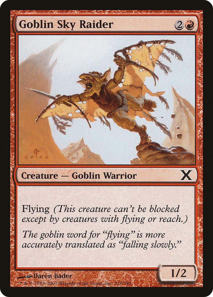 Goblin Sky Raider (10E-210) [Tenth Edition]