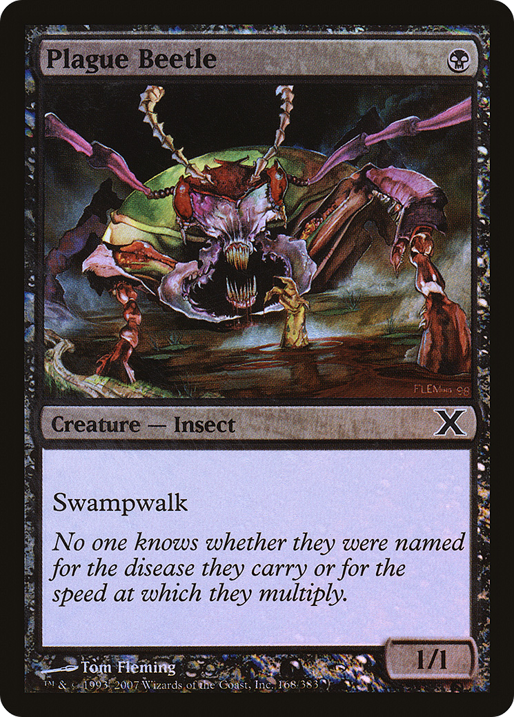 Plague Beetle (10E-168★) [Tenth Edition] Foil
