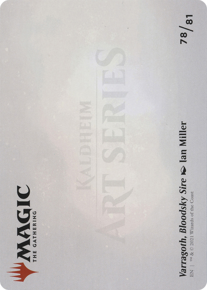 Varragoth, Bloodsky Sire // Varragoth, Bloodsky Sire (ASKHM-078) (Borderless) [Art Series: Kaldheim] Foil