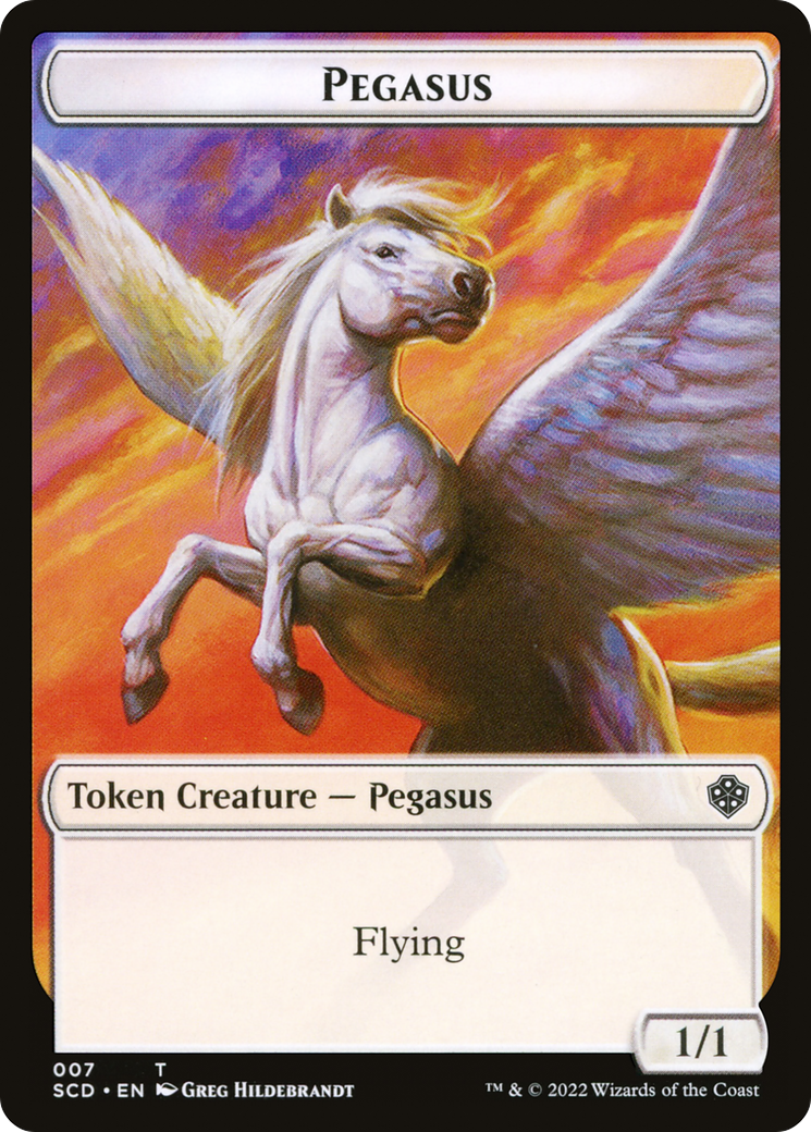 Pegasus (TSCD-007) [Starter Commander Deck Tokens] Foil