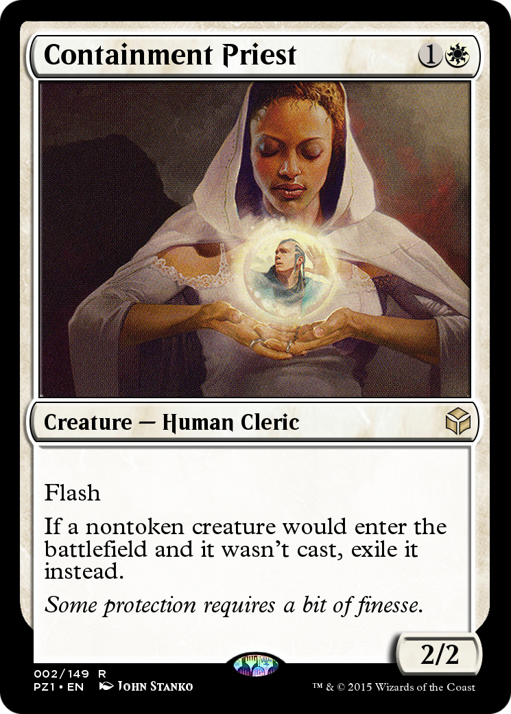 Containment Priest (PZ1-002) [Legendary Cube Prize Pack] Foil