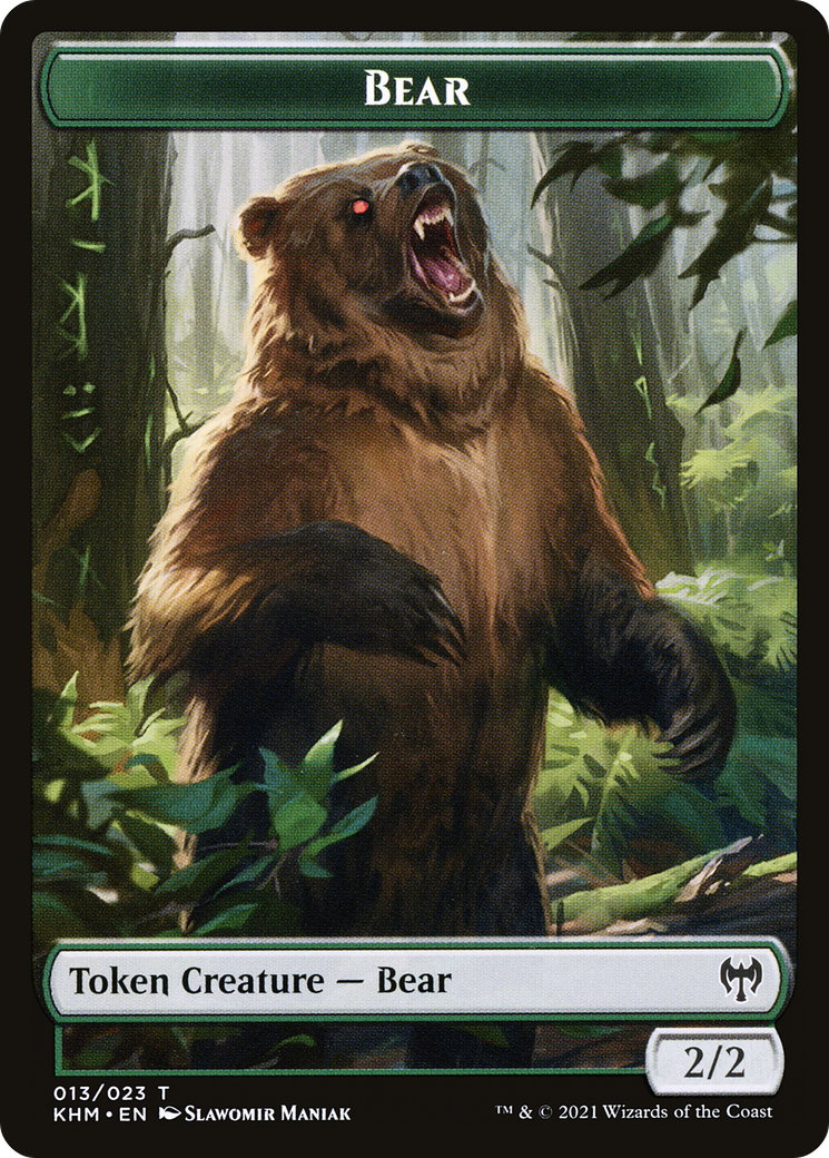 Bear (TKHM-013) [Kaldheim Tokens] Foil