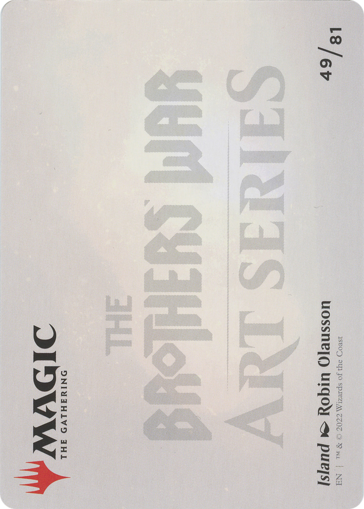 Island // Island (ABRO-049) (Borderless) [The Brothers' War Art Series] Foil