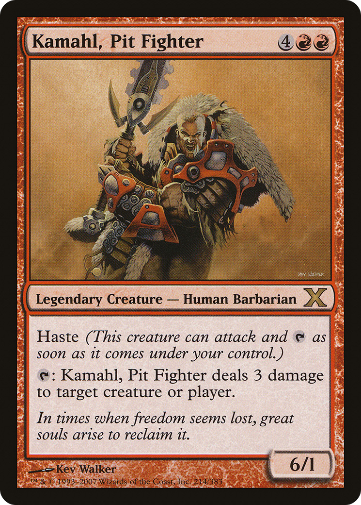 Kamahl, Pit Fighter (10E-214) [Tenth Edition]
