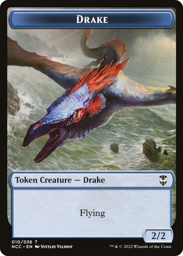 Drake (TNCC-010) [New Capenna Commander Tokens] Foil