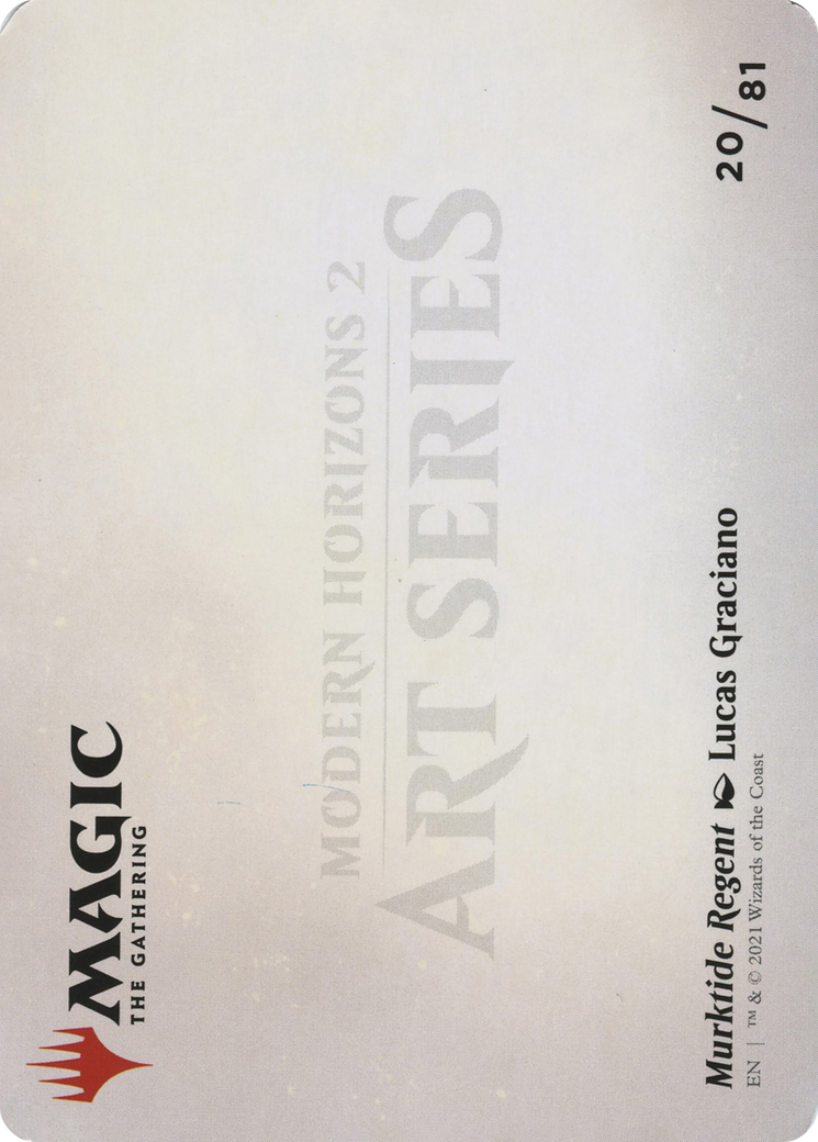 Murktide Regent // Murktide Regent (AMH2-020) (Borderless) [Modern Horizons 2 Art Series]