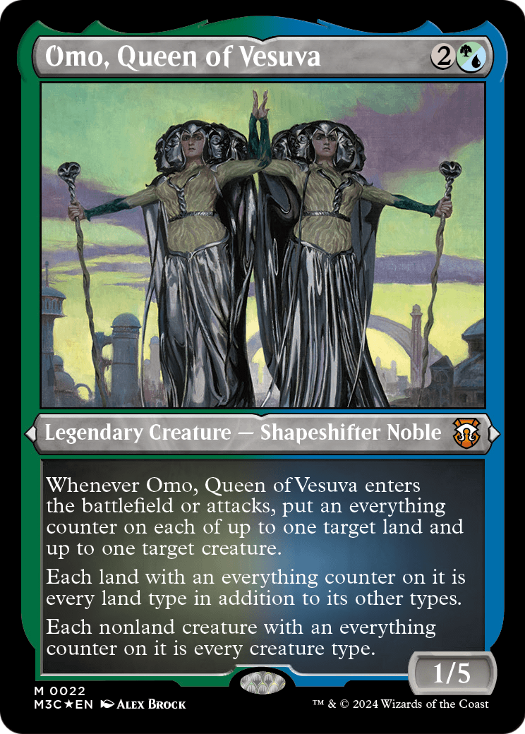 Omo, Queen of Vesuva (M3C-022) [Modern Horizons 3 Commander] Etched Foil