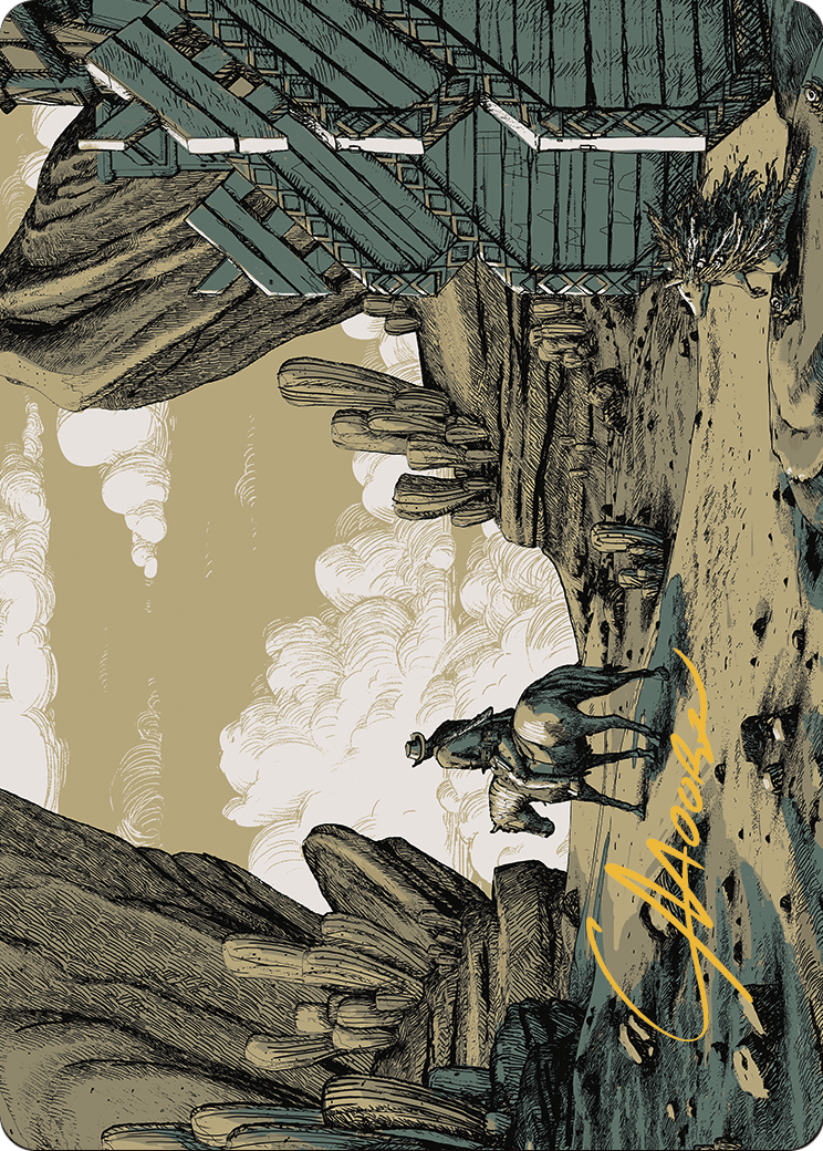 Path to Exile // Path to Exile (AOTJ-037) (Borderless) [Outlaws of Thunder Junction Art Series] Foil