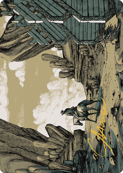 Path to Exile // Path to Exile (AOTJ-037) (Borderless) [Outlaws of Thunder Junction Art Series] Foil