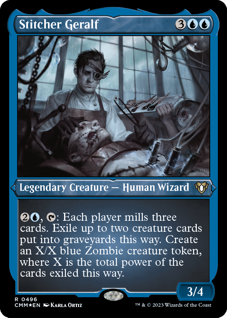 Stitcher Geralf (Foil Etched) (CMM-496) [Commander Masters] Foil