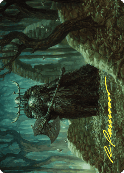 Mosswood Dreadknight // Mosswood Dreadknight (AWOE-040) (Borderless) [Wilds of Eldraine Art Series] Foil