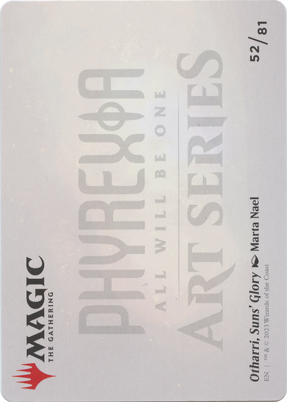 Otharri, Suns' Glory // Otharri, Suns' Glory (AONE-052) (Borderless) [Phyrexia: All Will Be One Art Series]