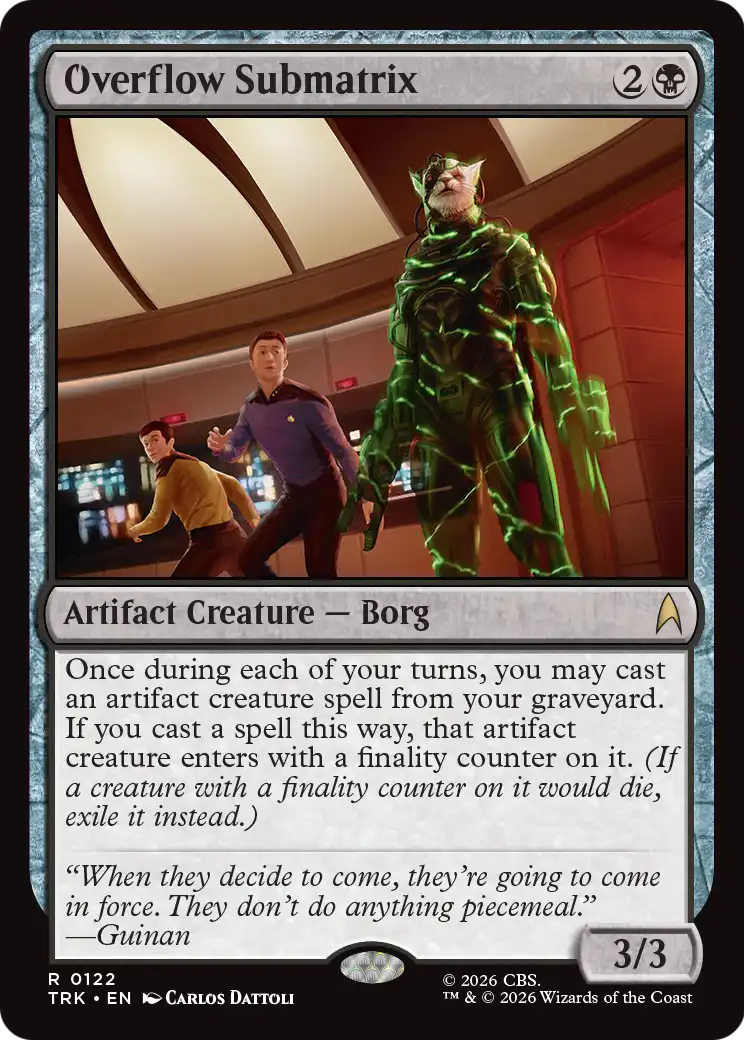 Overflow Submatrix [Star Trek]