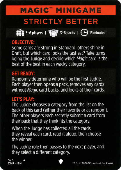 Strictly Better // Strictly Better (cont'd) (MZNR-005) [Zendikar Rising Minigames]