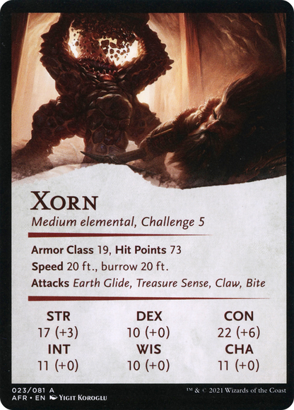 Xorn // Xorn (AAFR-023) (Borderless) [Adventures in the Forgotten Realms Art Series]