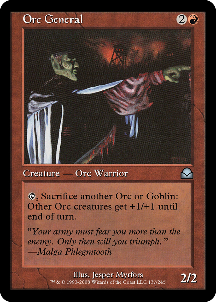 Orc General (ME2-137) [Masters Edition II] Foil
