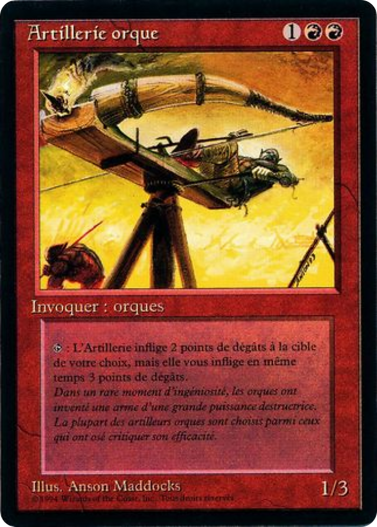 Orcish Artillery (FBB-168) [Foreign Black Border]