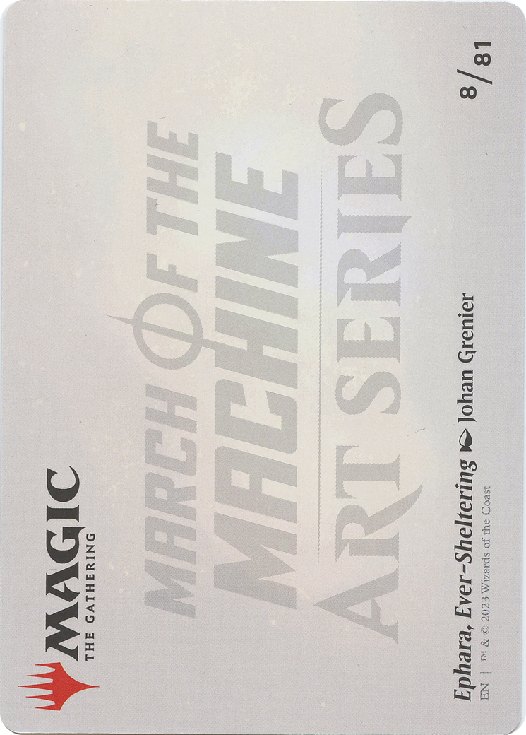 Ephara, Ever-Sheltering // Ephara, Ever-Sheltering (AMOM-008) (Borderless) [March of the Machine Art Series] Foil