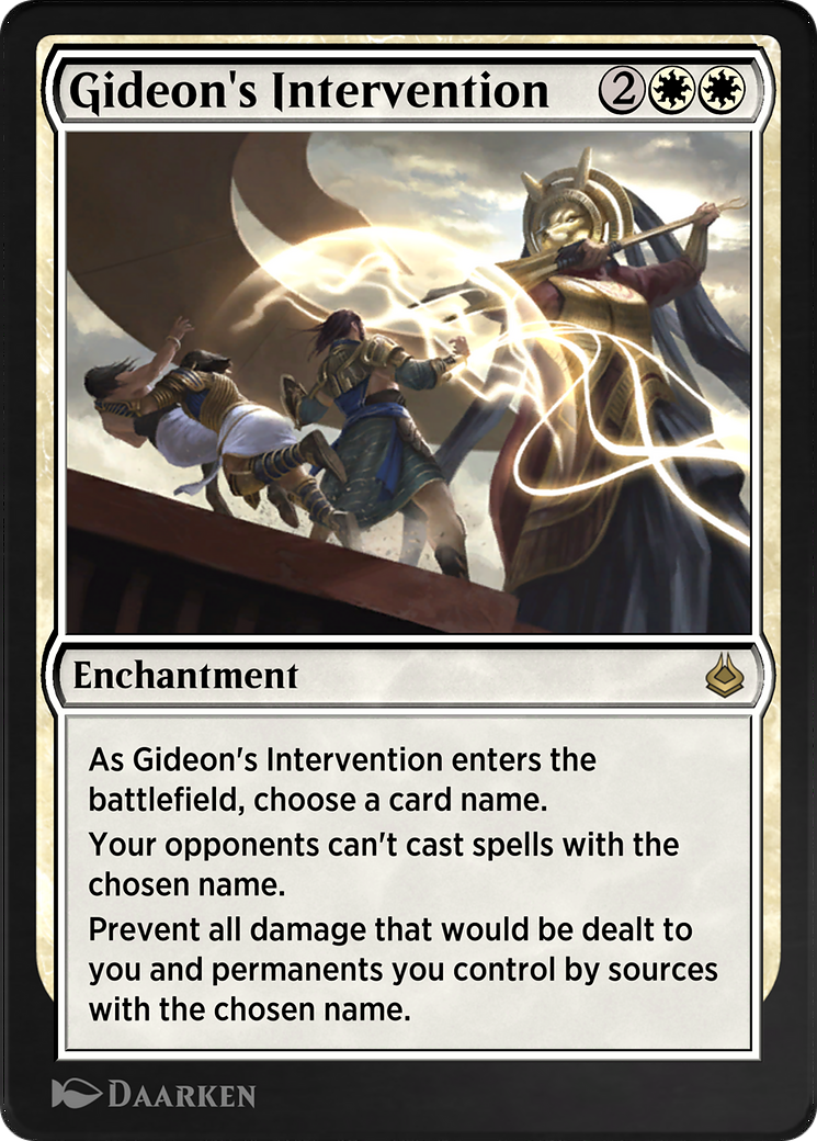 Gideon's Intervention (AKR-020) [Amonkhet Remastered]