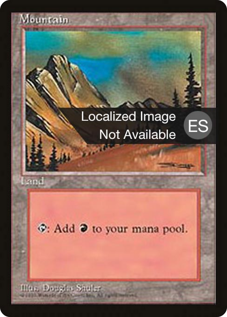 Mountain (C) (4BB-182) [Fourth Edition Foreign Black Border]